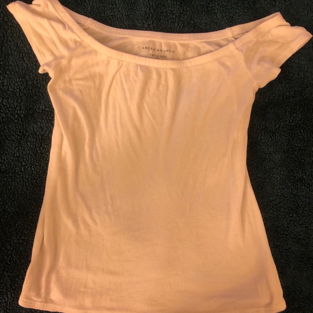 White off-the-shoulders top